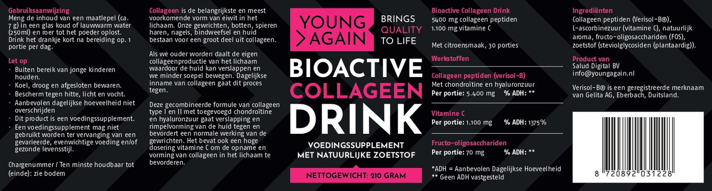 Bioactieve Collageen Drink (210 gram)